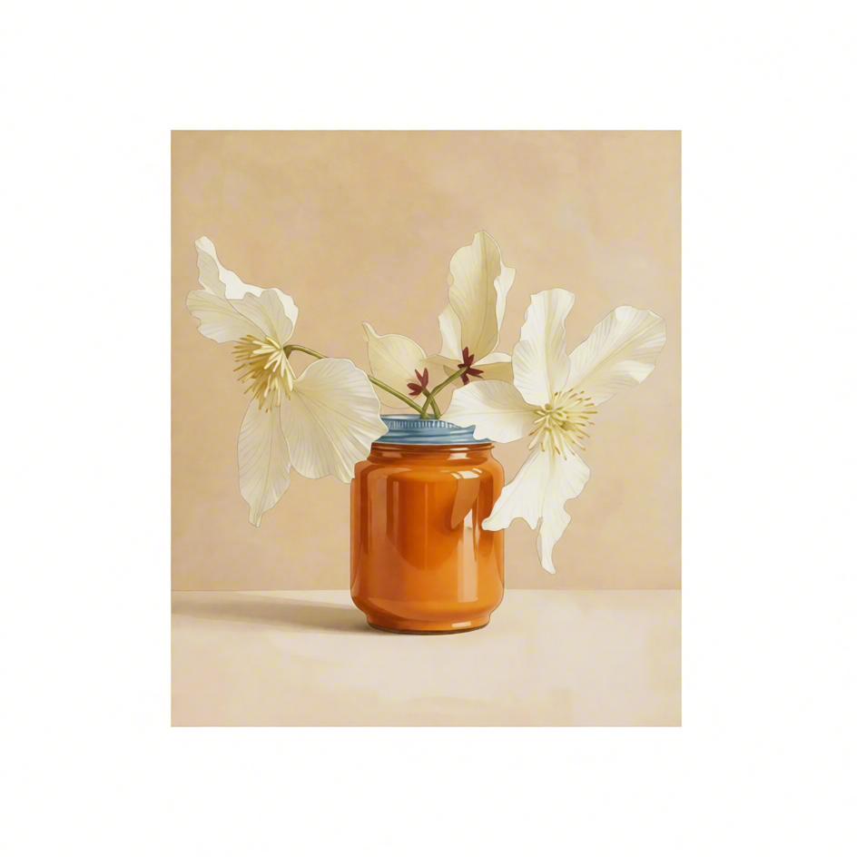 Canvas Print Blossoming Lilies | Botanical Floral Wall Art