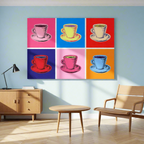 Canvas Print Andy Warhol Inspired - Coffee of Mug