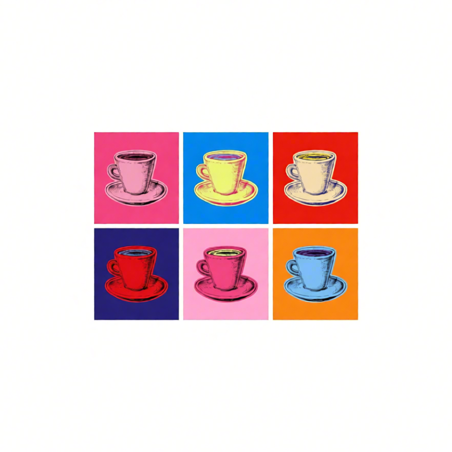 Canvas Print Andy Warhol Inspired - Coffee of Mug
