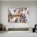 Canvas Print Jackson Pollock Inspired Abstract Expressionism