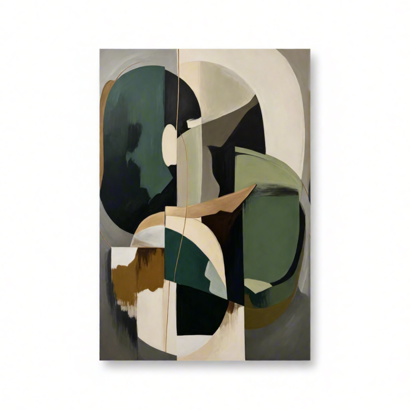Canvas Print Contemporary Abstract Shapes | Modern Geometric Wall Art