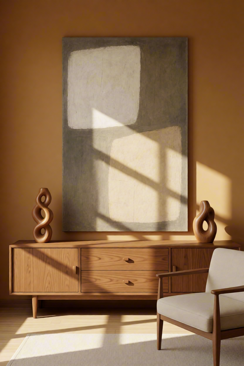 Canvas Print Earthy Abstract | Natural Neutral Wall Art