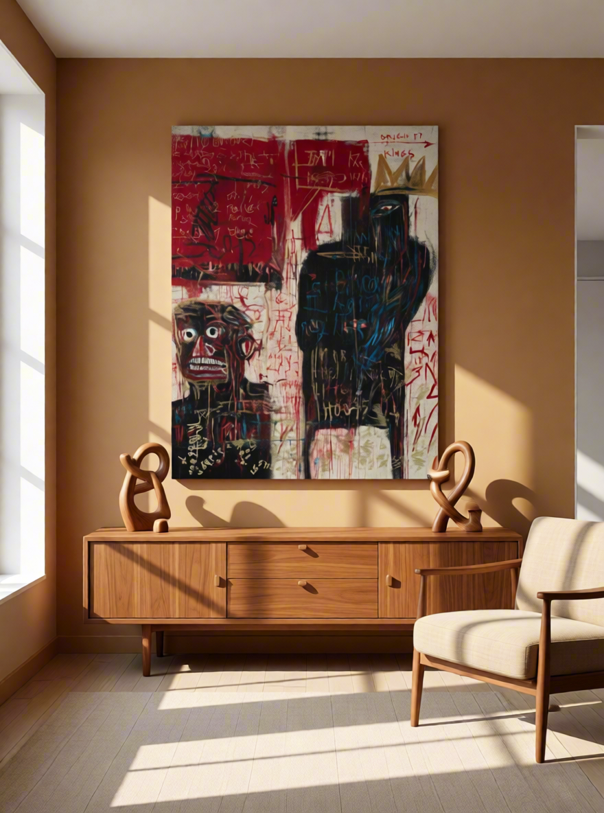 Canvas Print Urban Pulse – Basquiat-Inspired Art