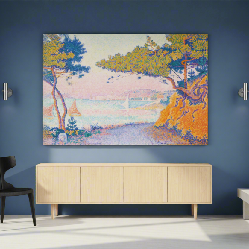 Canvas Print Golfe Juan – Paul Signac Poster | Neo‑Impressionist Coastal Art