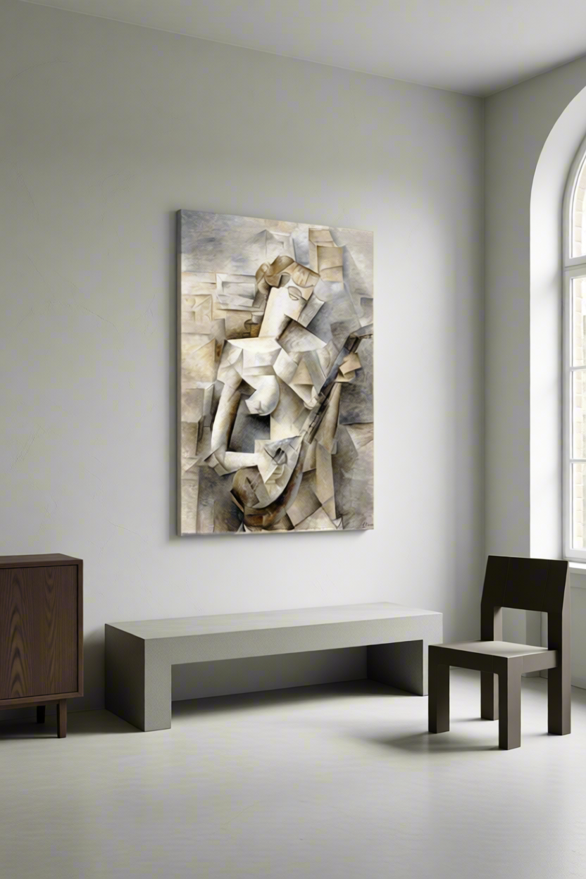Canvas Print Pablo Picasso - Girl with a Mandolin