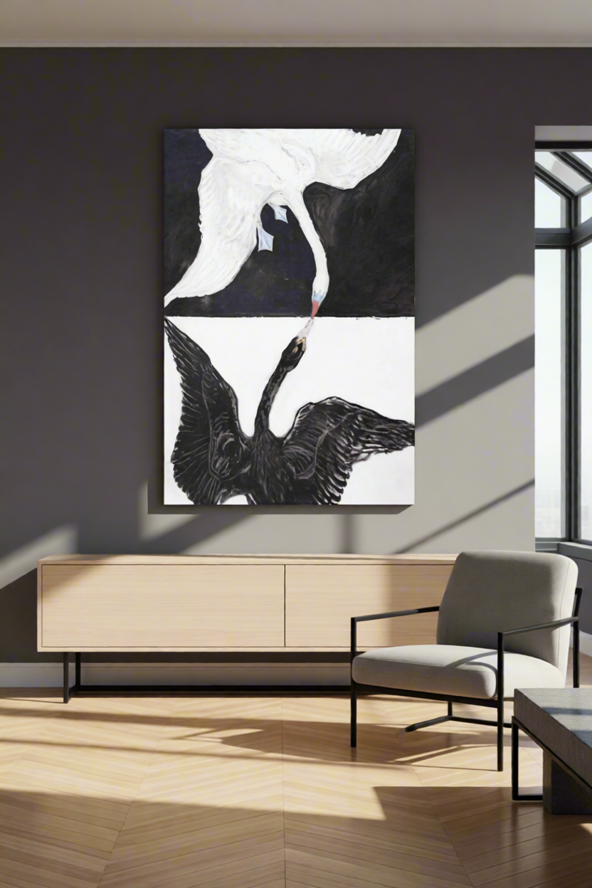 Canvas Print Group IX/SUW: The Swan No. 1 by Hilma af Klint – Abstract Art
