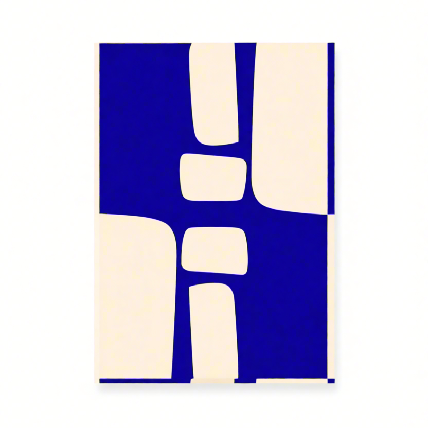 Canvas Print Yves Klein Blue Abstract Art Print – Minimalist Monochrome Wall Art
