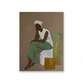 Canvas Print Elegant Seated Lady | Modern Figurative Art Print