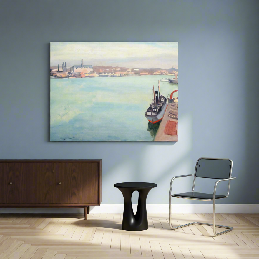 Canvas Print Le Port de Stockholm, Matin de Printemps by Albert Marquet