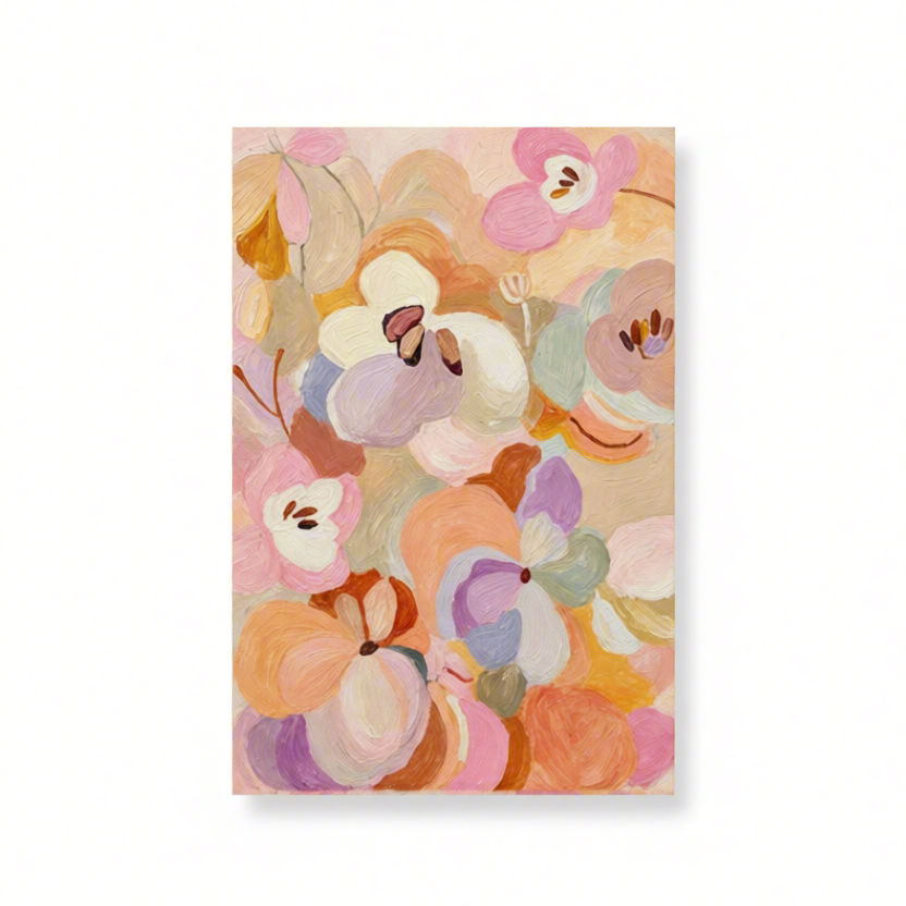 Canvas Print Blossoming Flowers - Botanical Floral Wall Art