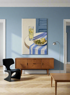 Canvas Print Olives on the Table | Mediterranean Still Life Wall Art