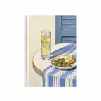 Canvas Print Olives on the Table | Mediterranean Still Life Wall Art