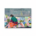 Canvas Print Figurative Seated Figure | Contemporary Figurative Wall Art