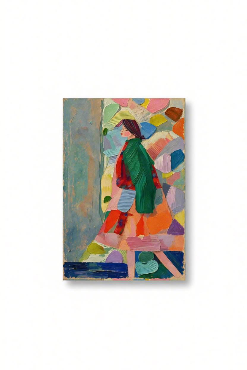 Canvas Print Colourful Woman | Contemporary Figurative Wall Art