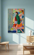 Canvas Print Colourful Woman | Contemporary Figurative Wall Art