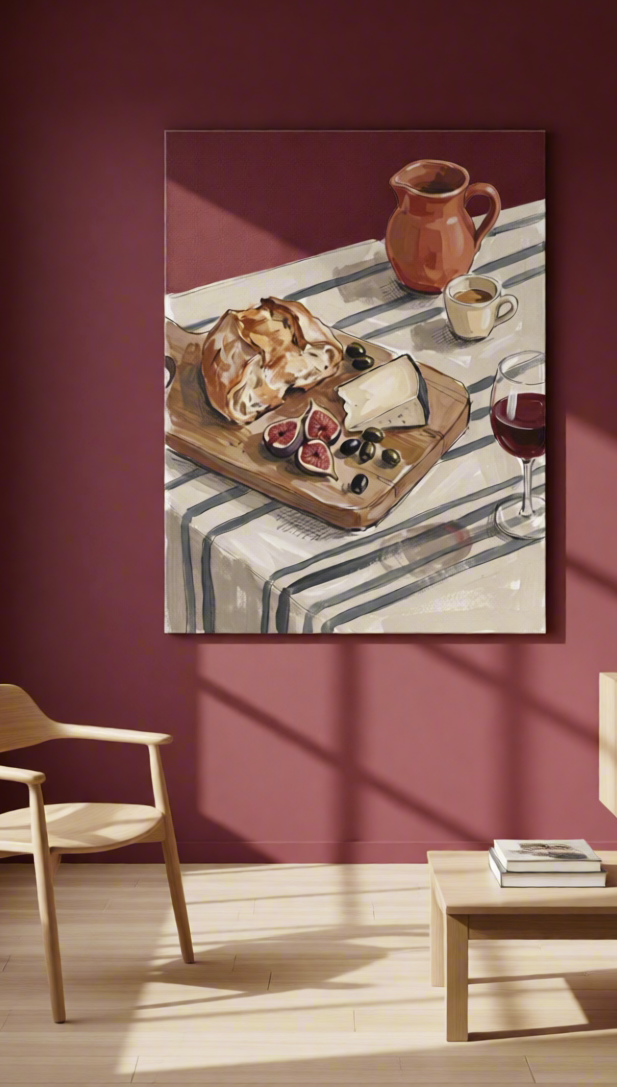 Canvas Print Figs & Co. Breakfast | Contemporary Still Life Wall Art