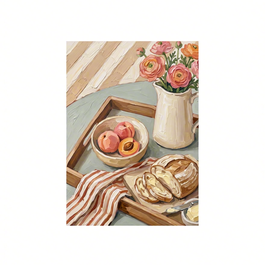 Canvas Print Morning Bread | Contemporary Still Life Wall Art