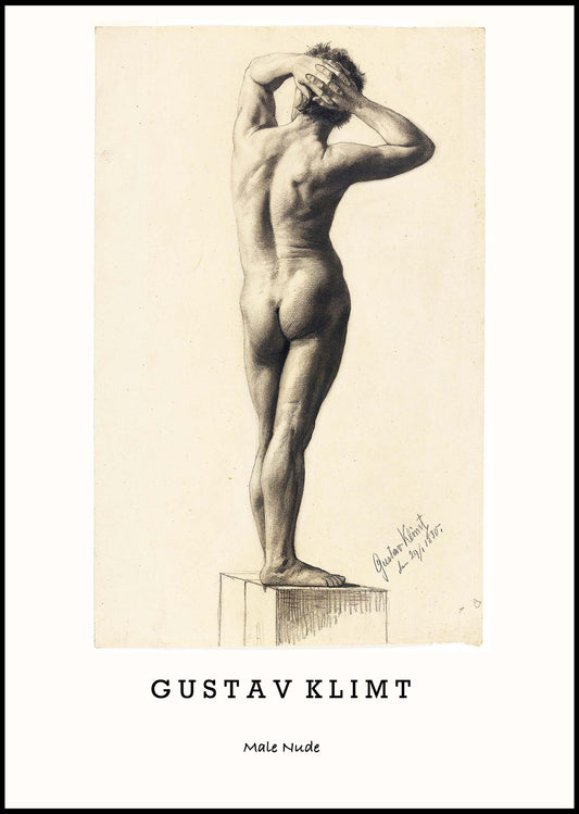 Gustav Klimt - Male Nude Poster