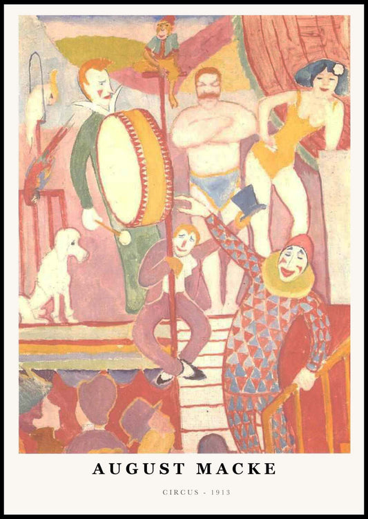 August Macke - Circus Poster