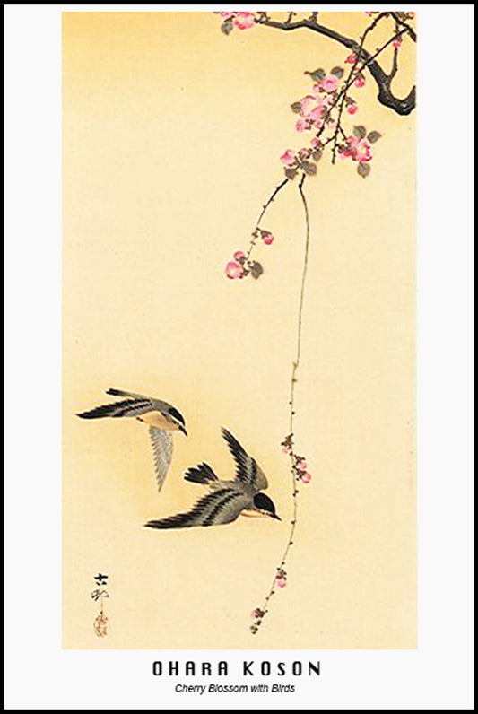 Ohara Koson - Cherry Blossom with Birds Poster