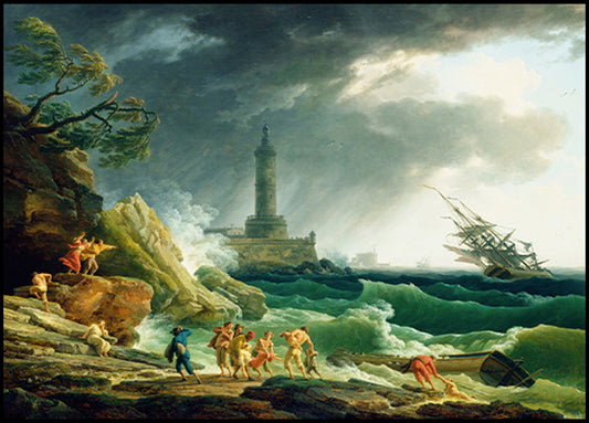 Claude-Joseph Vernet - A Storm on a Mediterranean Coast