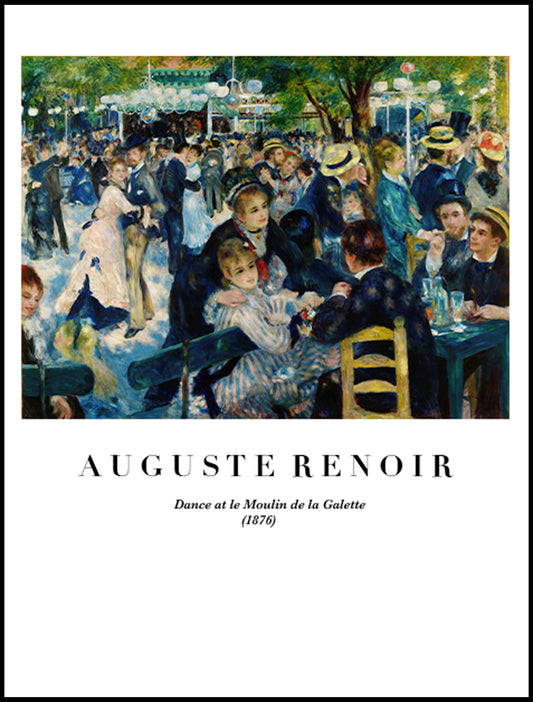 Auguste Renoir - Dance at Le Moulin de la Galette Poster