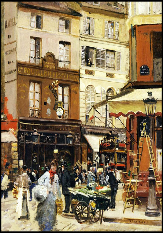 Jean Francois Raffaelli - Rue de Montmartre